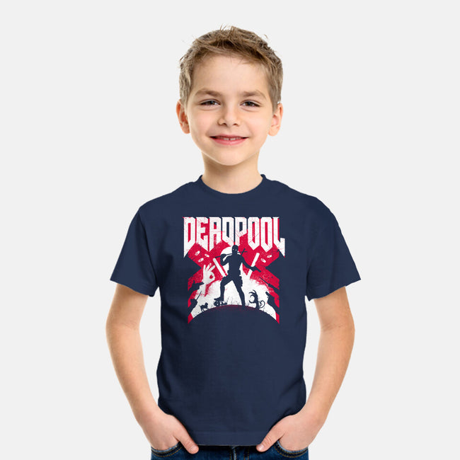 Deadpool Doom-Youth-Basic-Tee-rocketman_art