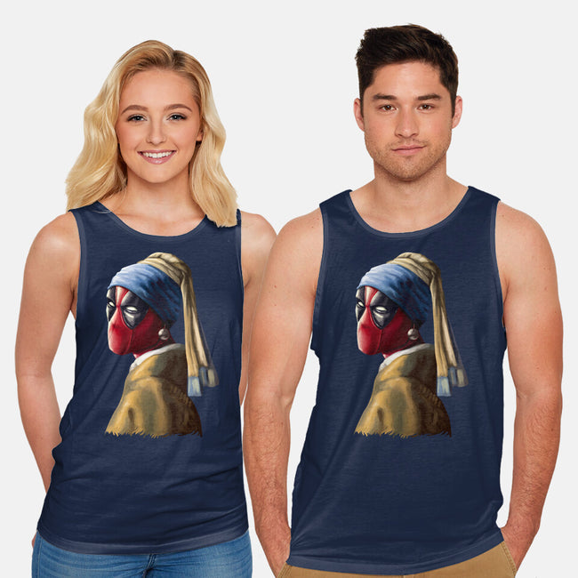 Hero With A Pearl Earring-Unisex-Basic-Tank-daobiwan