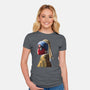 Hero With A Pearl Earring-Womens-Fitted-Tee-daobiwan