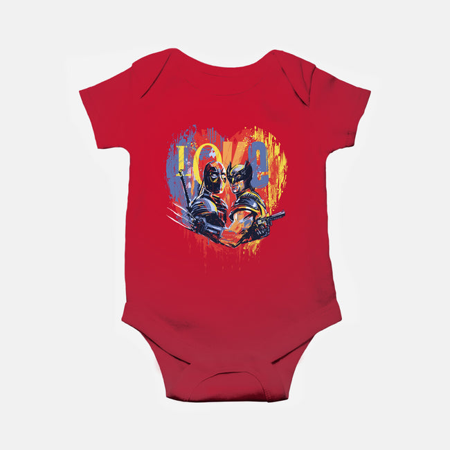 Mutant BFFs-Baby-Basic-Onesie-zascanauta