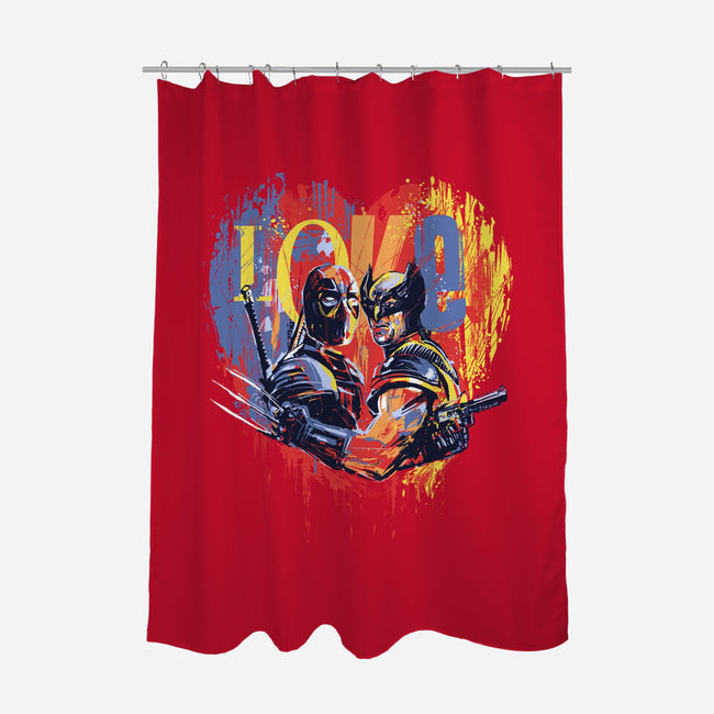 Mutant BFFs-None-Polyester-Shower Curtain-zascanauta