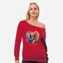 Mutant BFFs-Womens-Off Shoulder-Sweatshirt-zascanauta