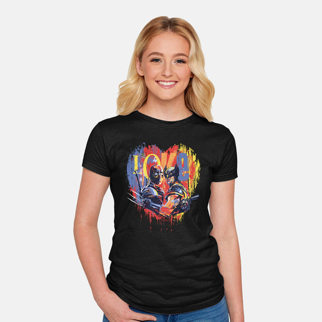 Mutant BFFs-Womens-Fitted-Tee-zascanauta