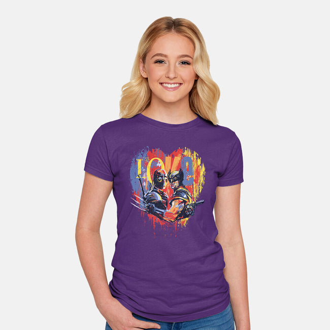 Mutant BFFs-Womens-Fitted-Tee-zascanauta