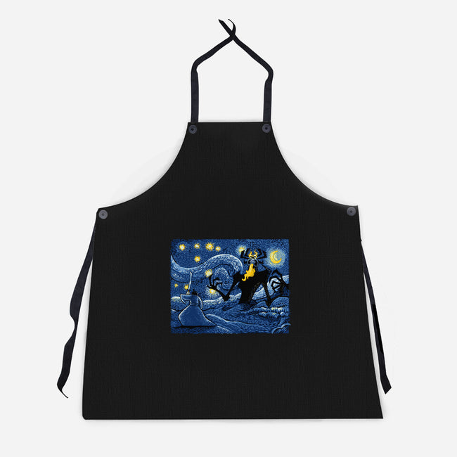 Starry Duel-Unisex-Kitchen-Apron-daobiwan