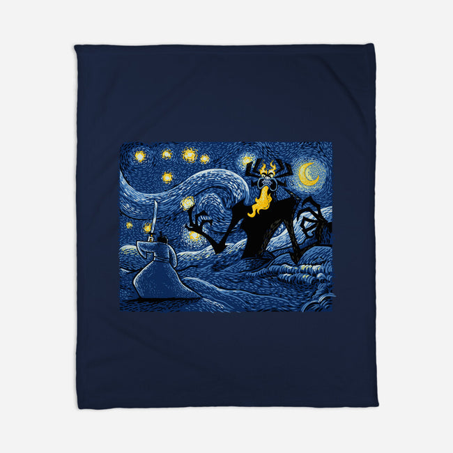 Starry Duel-None-Fleece-Blanket-daobiwan