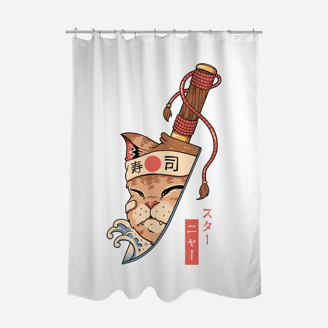 Catana Blade Meowster-None-Polyester-Shower Curtain-vp021