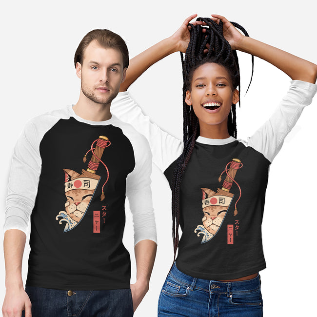 Catana Blade Meowster-Unisex-Baseball-Tee-vp021