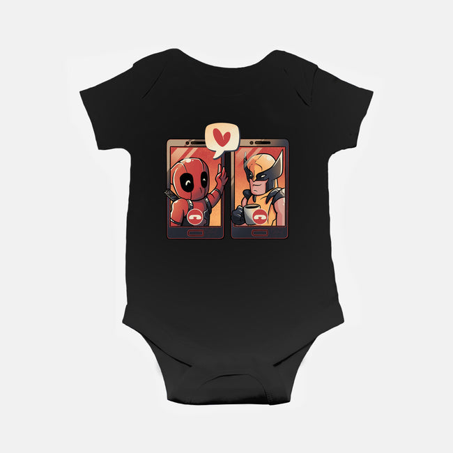 Mutant Bromance-Baby-Basic-Onesie-eduely