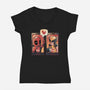 Mutant Bromance-Womens-V-Neck-Tee-eduely