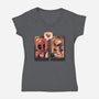 Mutant Bromance-Womens-V-Neck-Tee-eduely