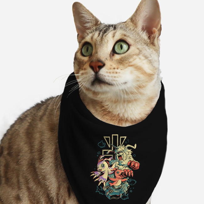 Digital Seal Evolution-Cat-Bandana-Pet Collar-Arigatees