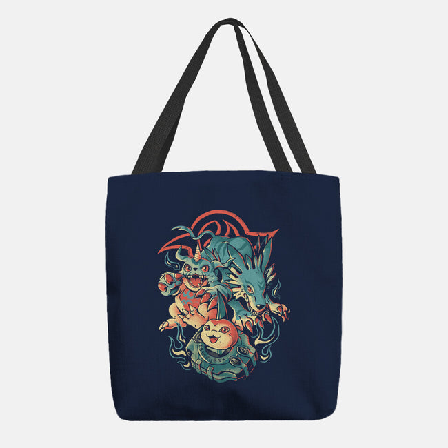 Digital Wolf Evolution-None-Basic Tote-Bag-Arigatees