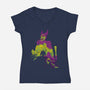 Mistress Of Evil-Womens-V-Neck-Tee-dalethesk8er