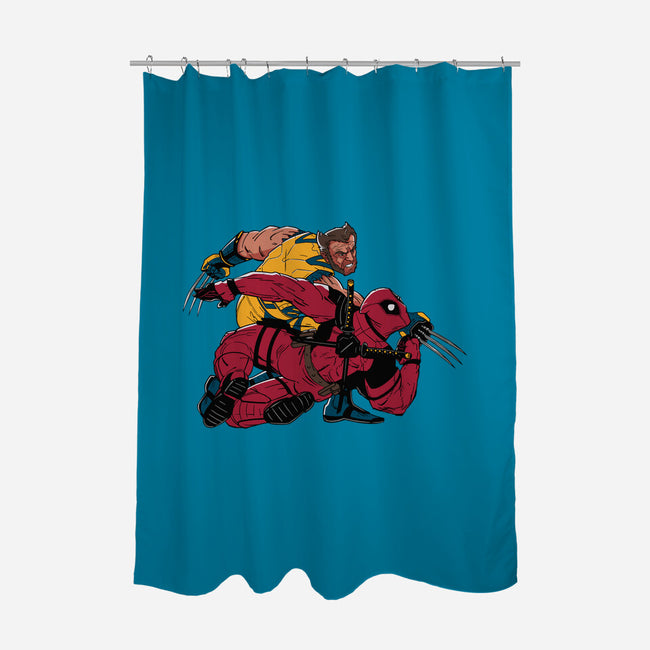 Best Friends Fight-None-Polyester-Shower Curtain-Getsousa!