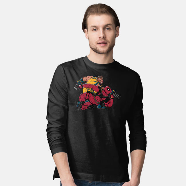 Best Friends Fight-Mens-Long Sleeved-Tee-Getsousa!