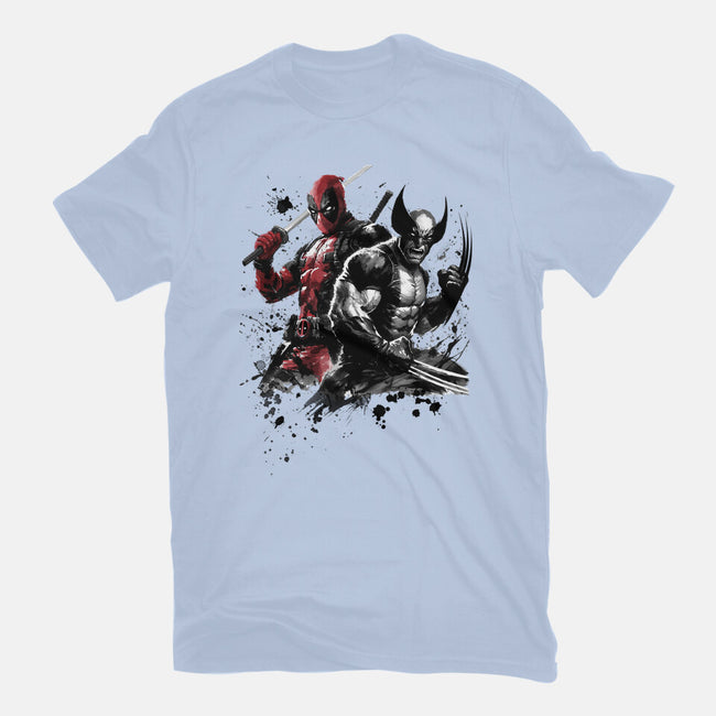 Claws And Katanas-Mens-Heavyweight-Tee-DrMonekers