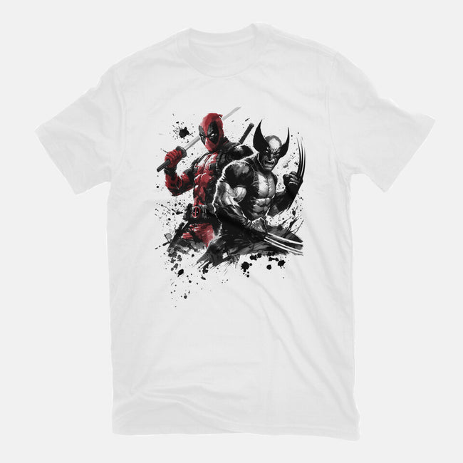 Claws And Katanas-Womens-Basic-Tee-DrMonekers