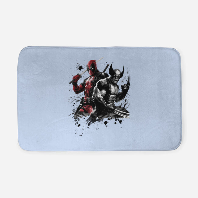 Claws And Katanas-None-Memory Foam-Bath Mat-DrMonekers