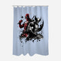 Claws And Katanas-None-Polyester-Shower Curtain-DrMonekers