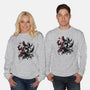 Claws And Katanas-Unisex-Crew Neck-Sweatshirt-DrMonekers