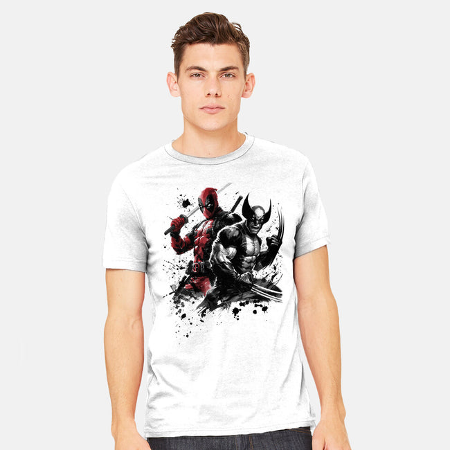 Claws And Katanas-Mens-Heavyweight-Tee-DrMonekers