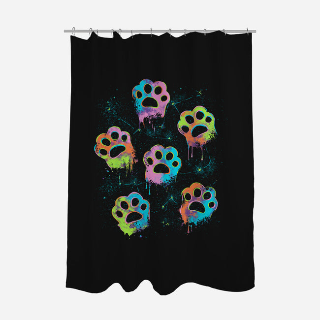 Nebula Paws-None-Polyester-Shower Curtain-IKILO