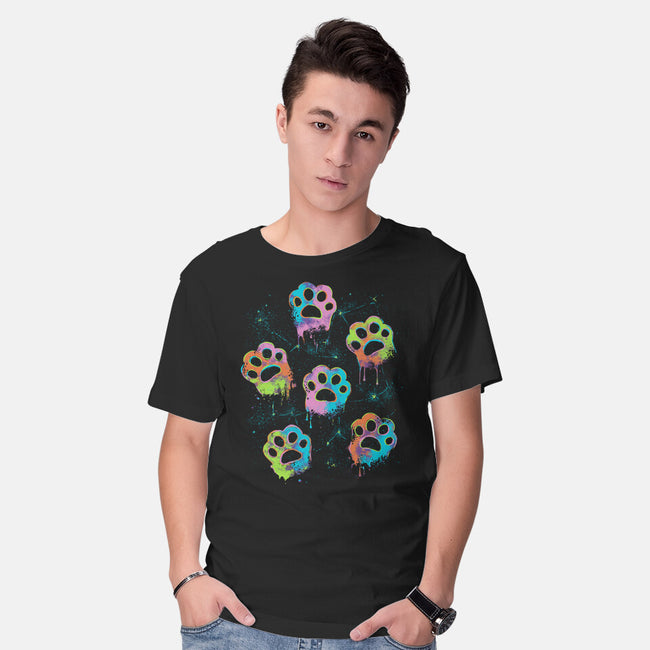 Nebula Paws-Mens-Basic-Tee-IKILO