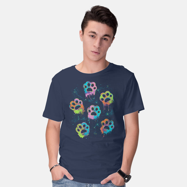 Nebula Paws-Mens-Basic-Tee-IKILO