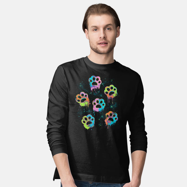 Nebula Paws-Mens-Long Sleeved-Tee-IKILO