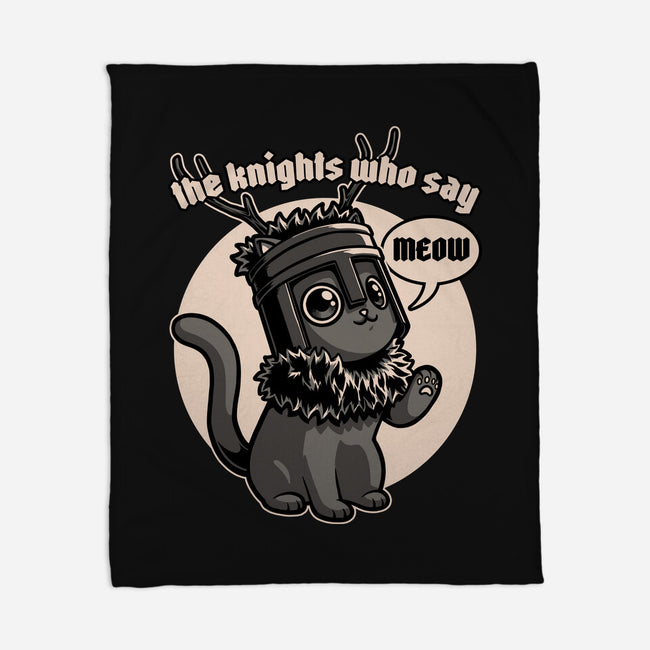 Black Cat Movie Knight-None-Fleece-Blanket-Studio Mootant