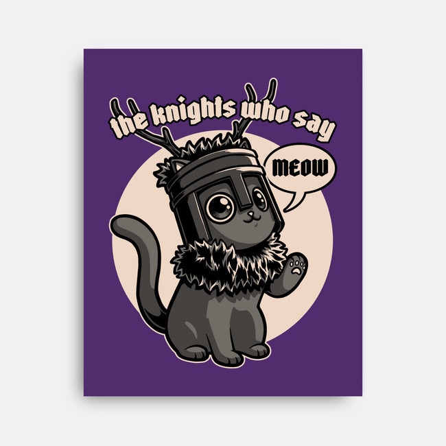 Black Cat Movie Knight-None-Stretched-Canvas-Studio Mootant