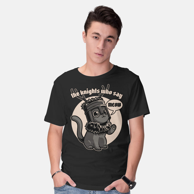 Black Cat Movie Knight-Mens-Basic-Tee-Studio Mootant