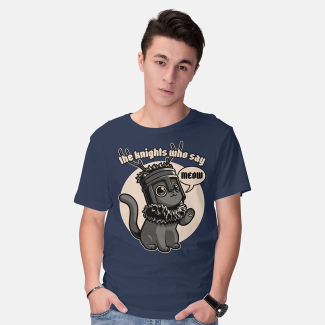 Black Cat Movie Knight-Mens-Basic-Tee-Studio Mootant