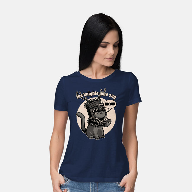 Black Cat Movie Knight-Womens-Basic-Tee-Studio Mootant