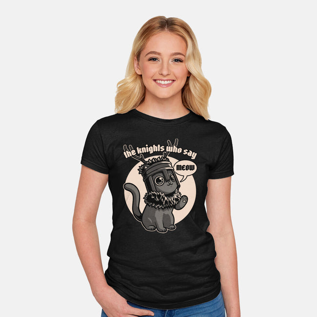 Black Cat Movie Knight-Womens-Fitted-Tee-Studio Mootant