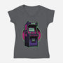 Arcade Life Over-Womens-V-Neck-Tee-Studio Mootant