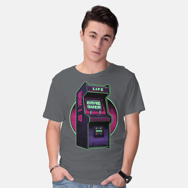 Arcade Life Over-Mens-Basic-Tee-Studio Mootant