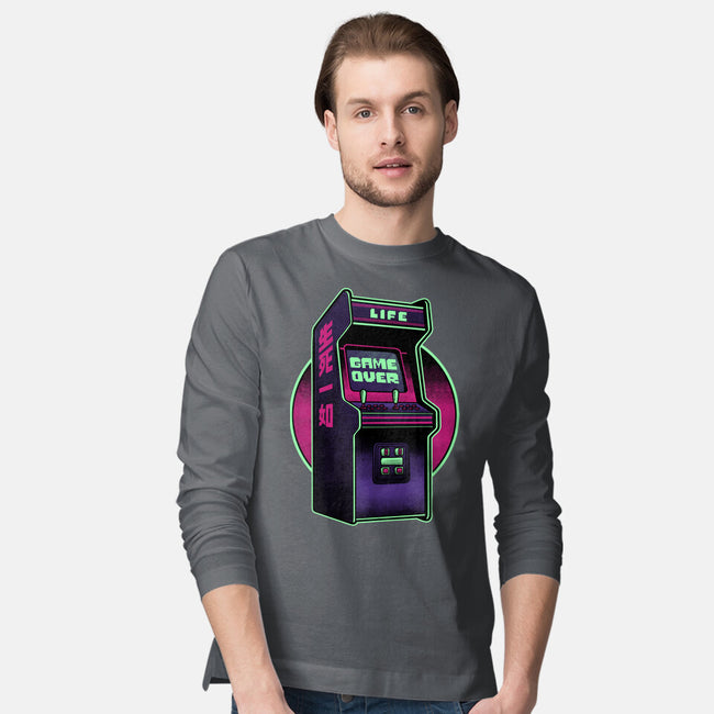 Arcade Life Over-Mens-Long Sleeved-Tee-Studio Mootant