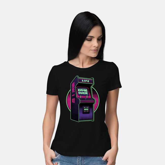 Arcade Life Over-Womens-Basic-Tee-Studio Mootant