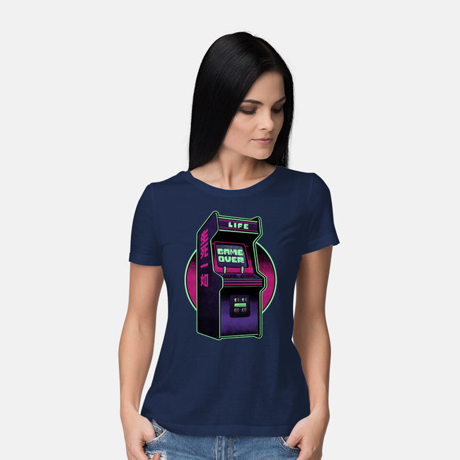 Arcade Life Over-Womens-Basic-Tee-Studio Mootant