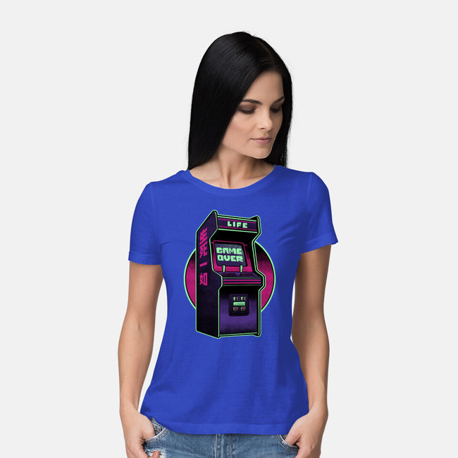 Arcade Life Over-Womens-Basic-Tee-Studio Mootant