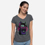 Arcade Life Over-Womens-V-Neck-Tee-Studio Mootant