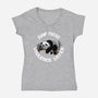 Nap Now-Womens-V-Neck-Tee-zascanauta