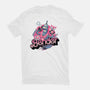 Pink Future Ahead Of Us-Womens-Fitted-Tee-glitchygorilla