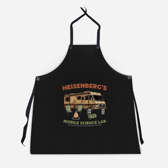 Science On The Go-Unisex-Kitchen-Apron-glitchygorilla