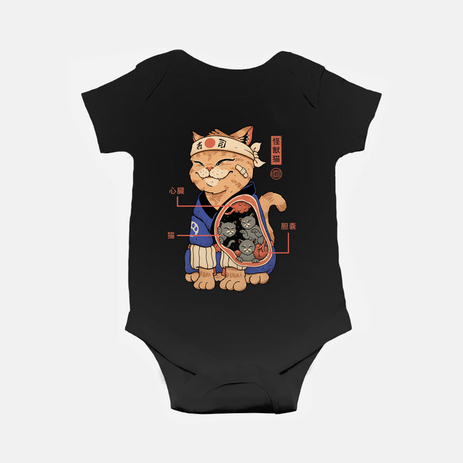 X-Ray Kaiju Cat-Baby-Basic-Onesie-vp021