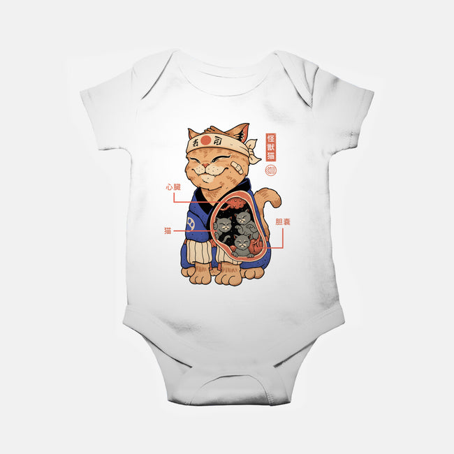 X-Ray Kaiju Cat-Baby-Basic-Onesie-vp021