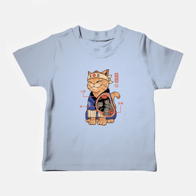 X-Ray Kaiju Cat-Baby-Basic-Tee-vp021