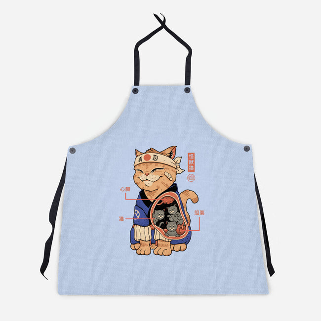 X-Ray Kaiju Cat-Unisex-Kitchen-Apron-vp021